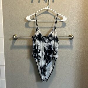 Black and white bodysuit